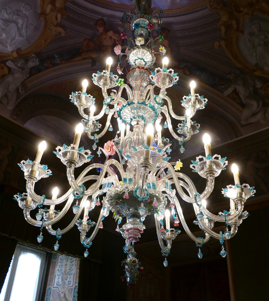 a very ornate chandelier