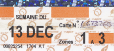 Metro Carte Orange ticket