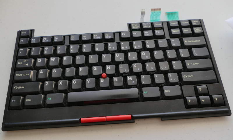 chunky but nicely built and deep Thinkpad keyboard