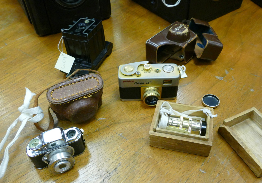 a couple miniature cameras