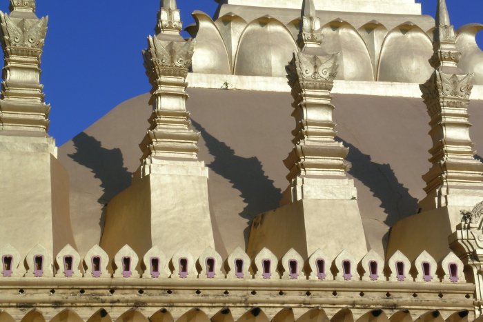 A closer look at the spires and the shadows they cast.