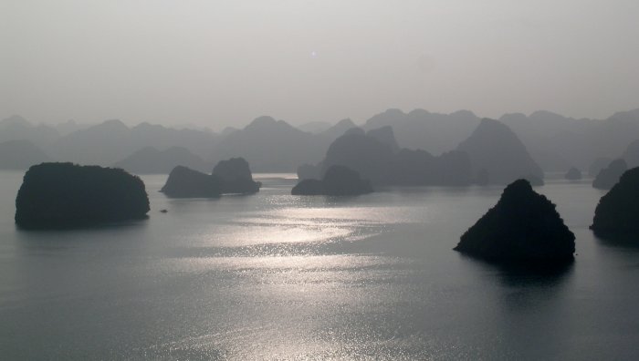 Halong silhouette.